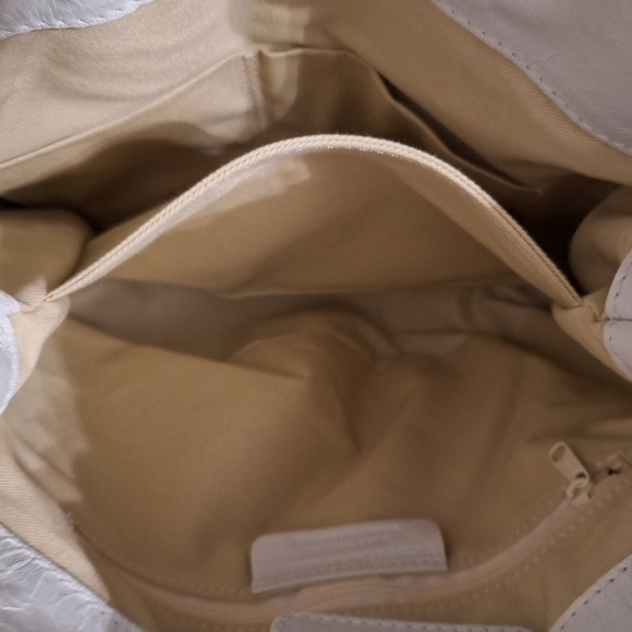 Roberta Gandolfi green/white patent leather polka dot bag silver chain strap - Picture 7 of 9